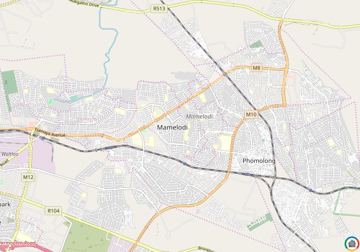 Map location of Mamelodi